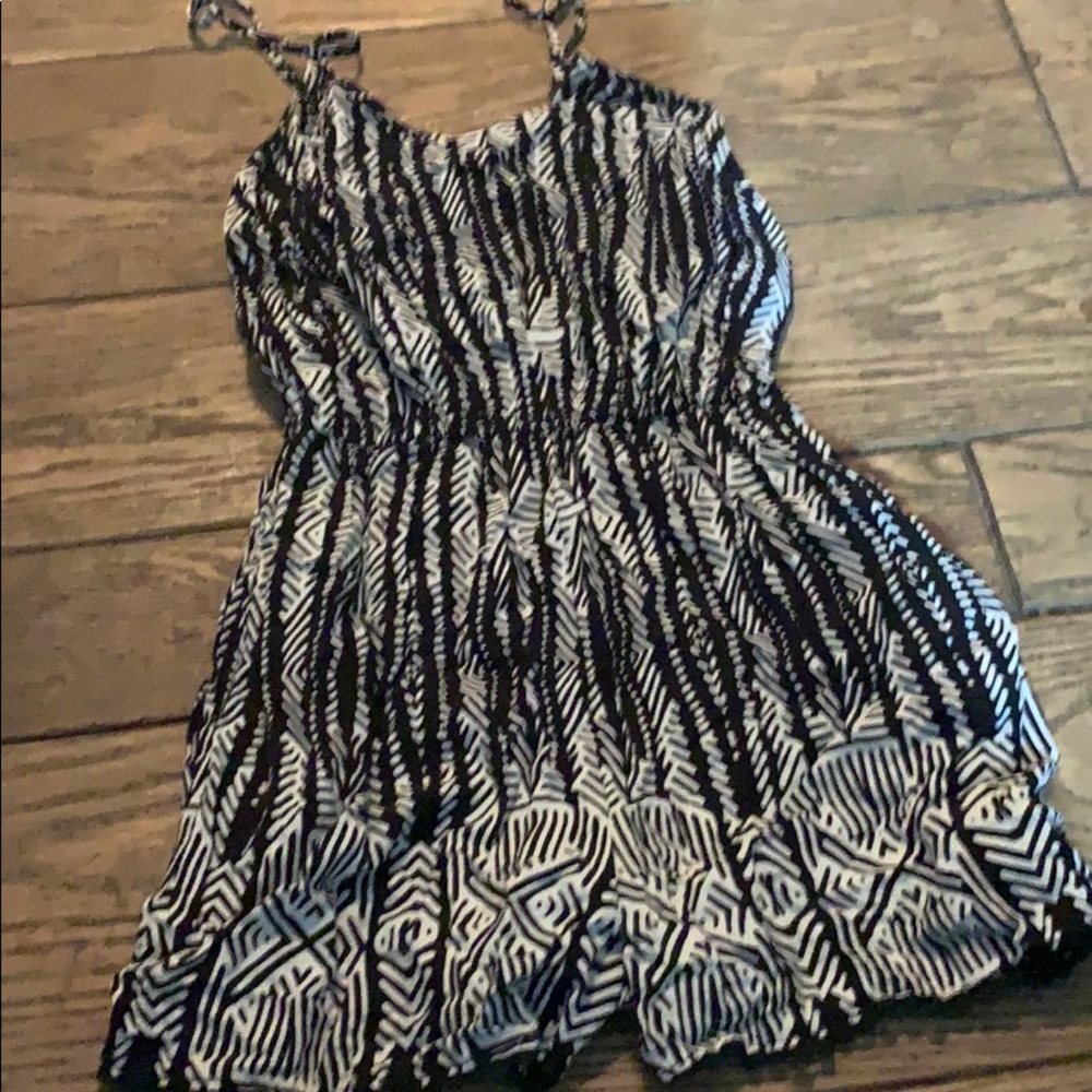 Black and white romper